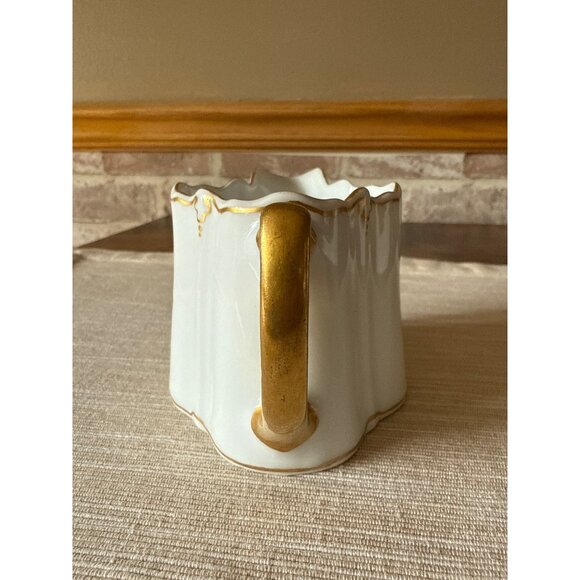 Antique KPM Berlin Porcelain Creamer – Gold Trim Monogram B Royal German China - Picture 2 of 16